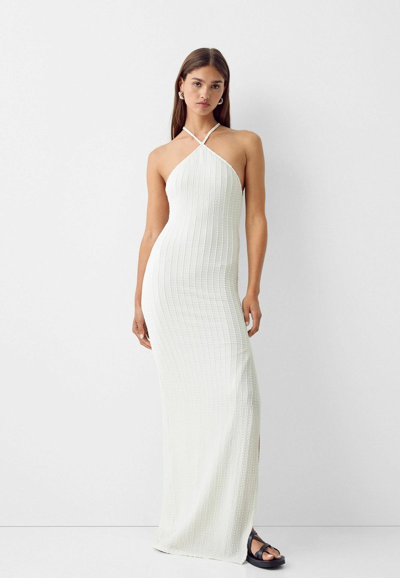 Bershka Maxi-jurk wit