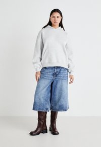 Gina Tricot OVERSIZED PRINT HOODIE - Sportska majica - coffee