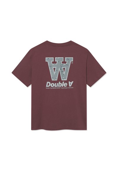 WOOD WOOD WWLIAM  AANEUE - T-shirt imprimé - decadent chocolate