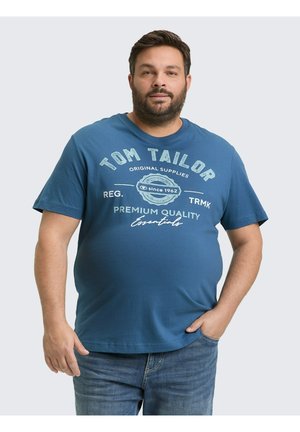 PLUS MIT LOGO - T-shirt print - real teal blue