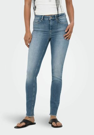 ONLY SKINNY FIT JEANS ONLBLUSH MID WAIST SKINNY FIT ANKLE LENGTH JEANS - Jeans Tapered Fit - special blue grey denim