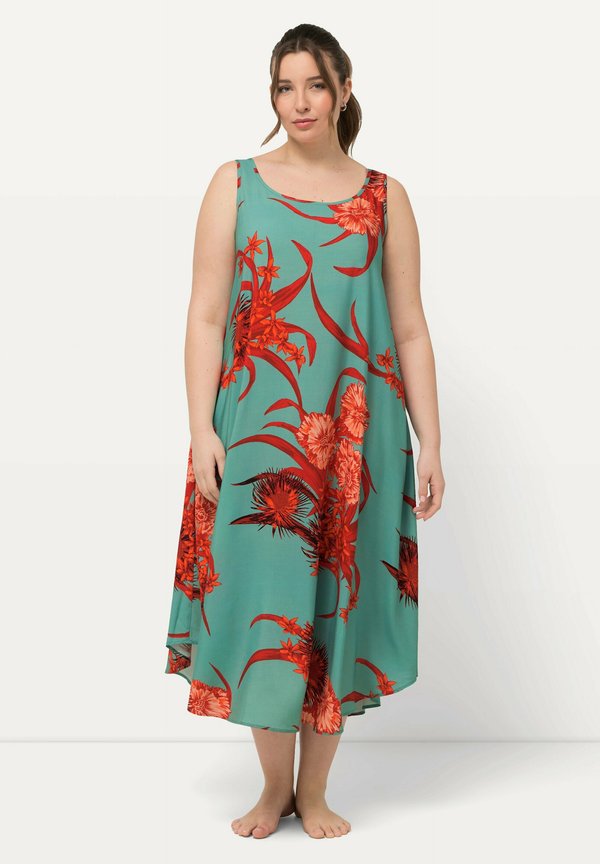 FLORAL MOTIF  - Freizeitkleid - soft turquoise