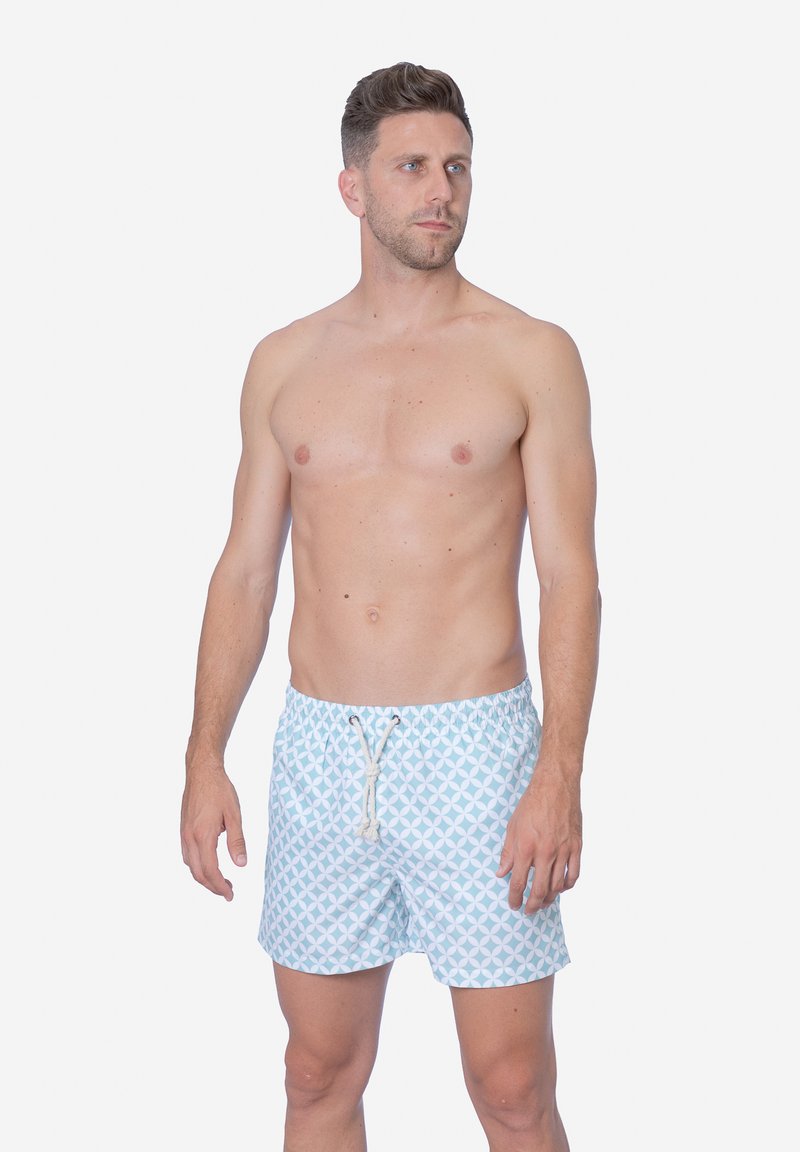 Gassa d’Amante AMALFI - Short de bain - azzurrino e bianco/bleu clair ...