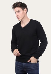 JL De La Tour COL V - Pullover - noir