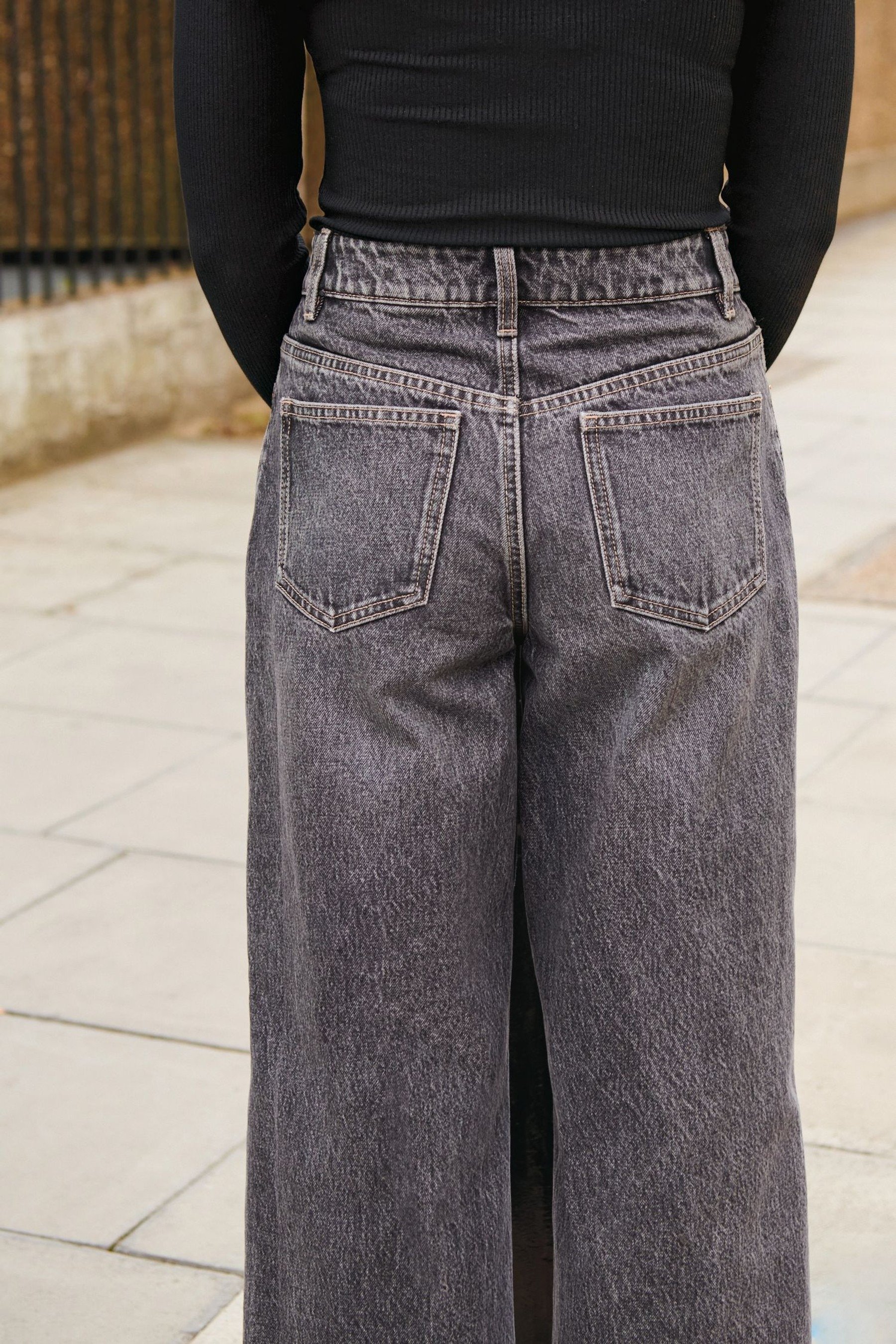 Own.Denim CROPPED WIDE LEG JEANS - Jeans bootcut - grey/grigio - Zalando.it