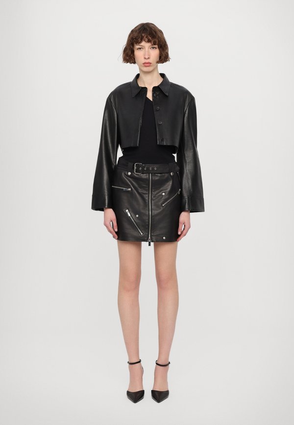 SOFIA  - Leather skirt4