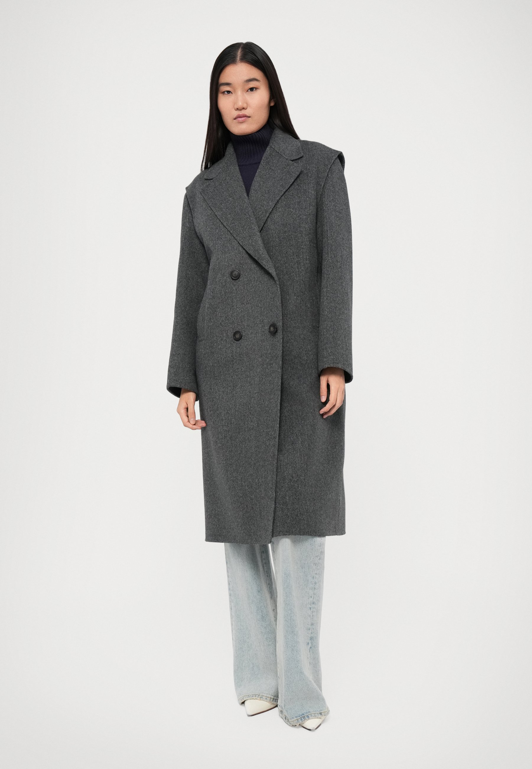 Weekend Max Mara SABADEL - Classic coat - antracite/dark grey