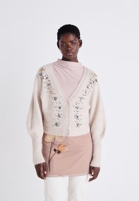 ONLY ONLJULIA BATWING CARDIGAN - Chaqueta de punto - pumice stone