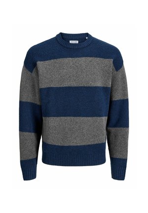 Jack & Jones, JJESOHO OLLIE KNIT CREW NECK SN - Pullover - navy blazer
