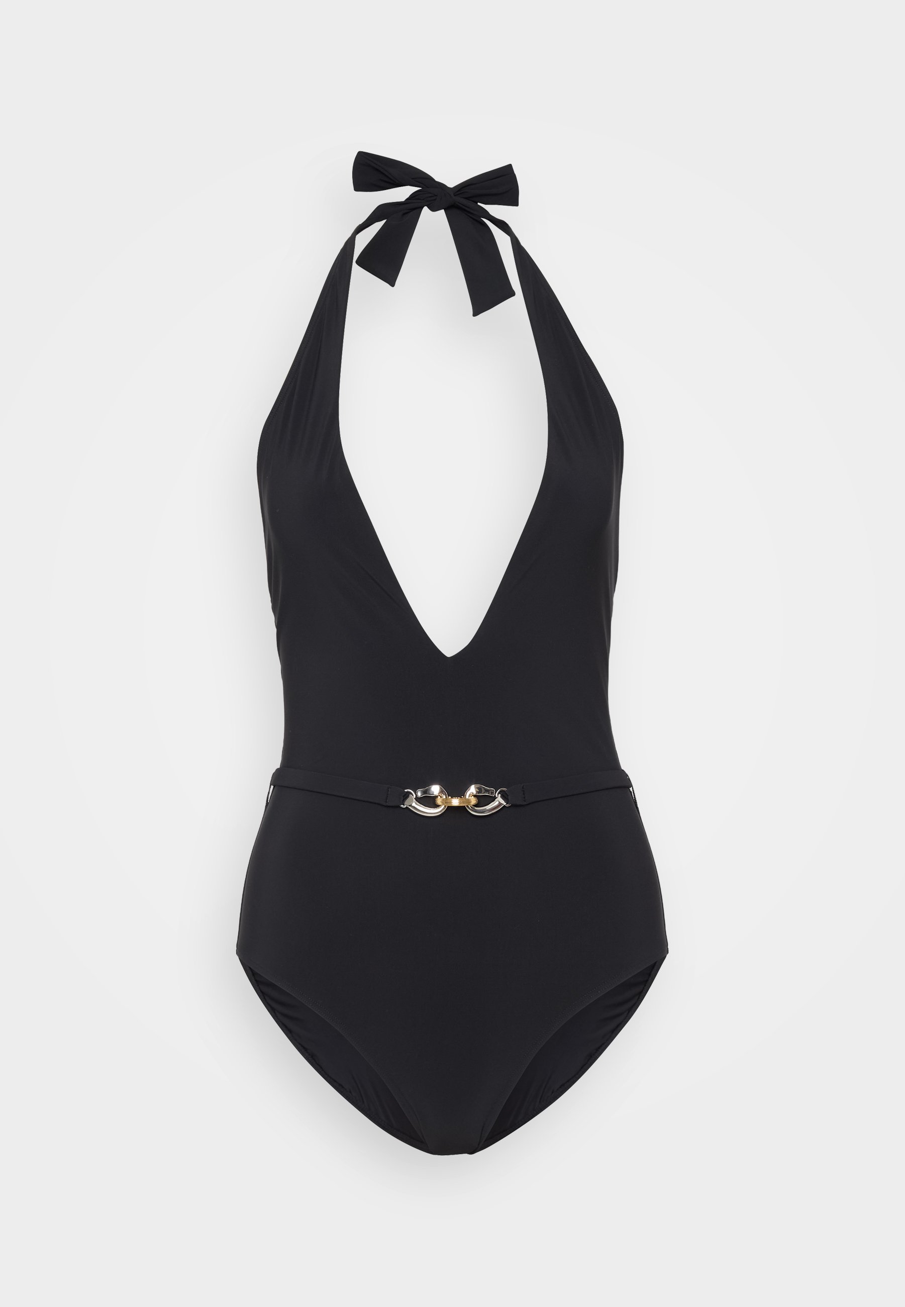 Tory Burch JESSA V NECK ONE PIECE - Swimsuit - black - Zalando