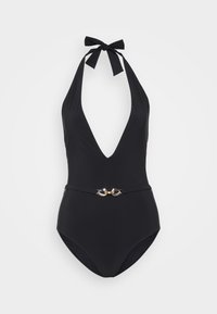 JESSA V NECK ONE PIECE - Badedrakt - black