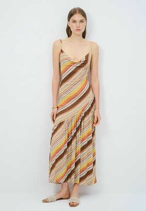 Maxi dress - striped yellow