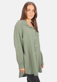 Seasons of April SUSIE MUSSELIN OVERSIZED - Button-down blouse - khaki