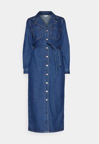 OBJZOFIA SHIRT DRESS  - Teksakleit - medium blue denim