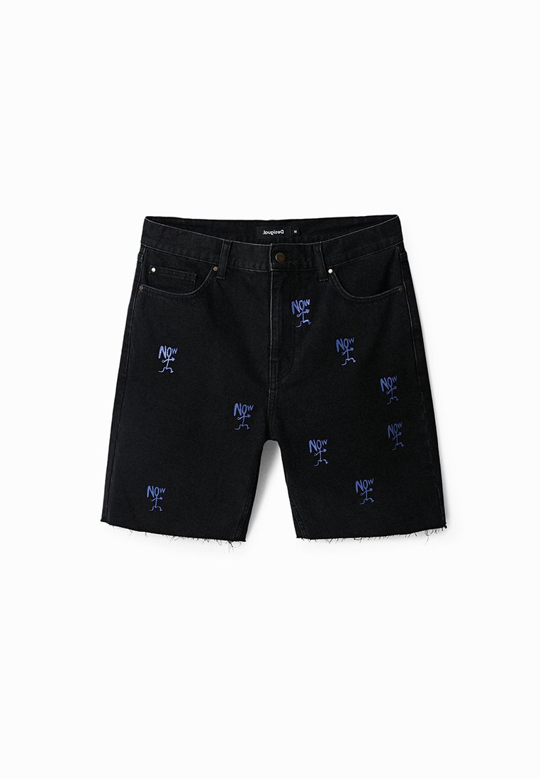 Desigual Jeansshort donkerblauw