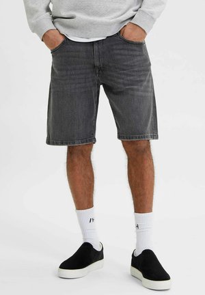 Denim shorts - grau