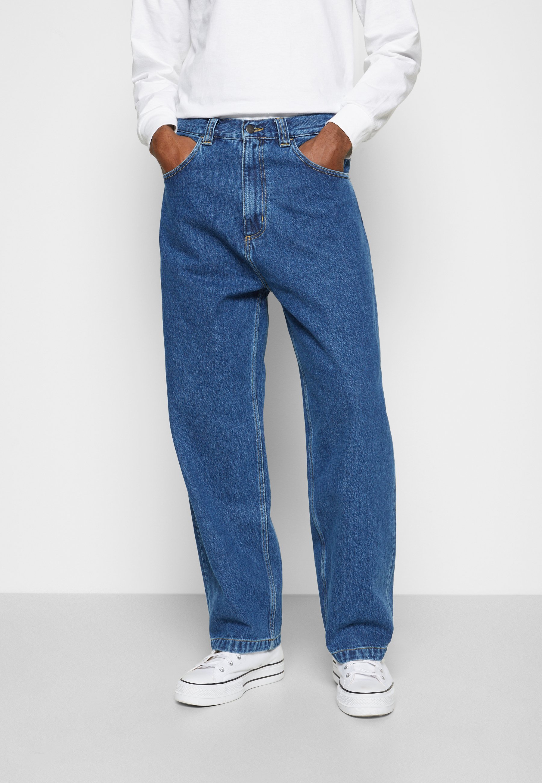 Carhartt WIP BRANDON PANT - Blugi largi - blue stone washed/denim
