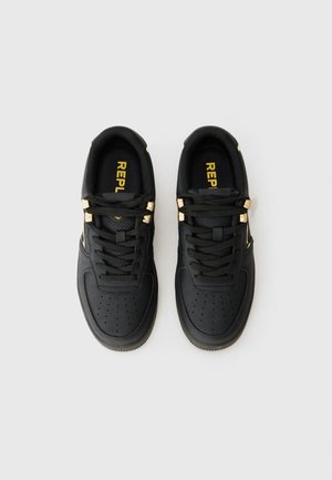 Sneakers Running Sun68 Big Ally Nero Donna - Pelle Scamosciata, Tacco 4.5 Cm, Con Lacci