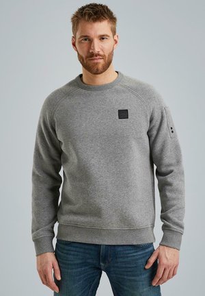 SWEATSHIRT FLIGHT-POCKET - Sweatshirt - mid grey melee