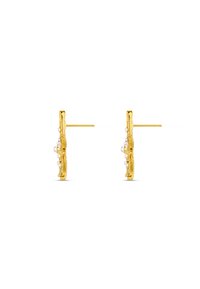 Orelia STATEMENT EMBELLISHED STARFISH STUD EARRING - Naušnice - gold-coloured