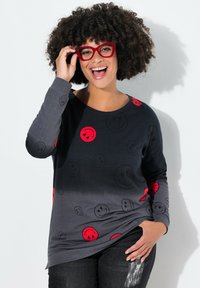Angel of Style FARBVERLAUF SMILEY - Sudadera - black