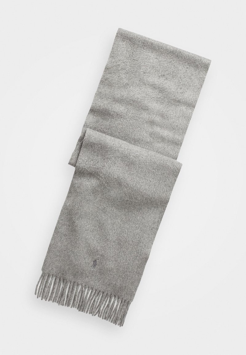 Sciarpa a coste 100% Cashmere Grigio chiaro Sciarpa a coste 100% Cashmere Grigio chiaro