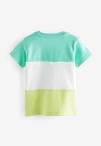 Next SHORT SLEEVE COLOURBLOCK REGULAR FIT - T-Shirt print - green yellow