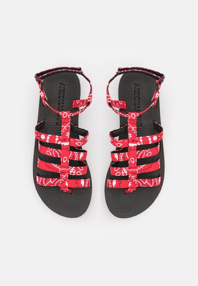 ARIZONA LOVE TREKKY FLAT SPARTIATE - Sandálias - red