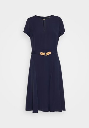 BELTED GEORGETTE DRESS - Vestido informal - lighthouse navy