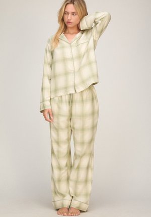 Hunkemöller, HUNKEMÖLLER PETITE PANT WOVEN - Pyjama bottoms - green
