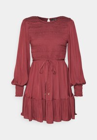ROSA SHIRRED DRESS - Vestido de cocktail / Vestido de festa - poached pear