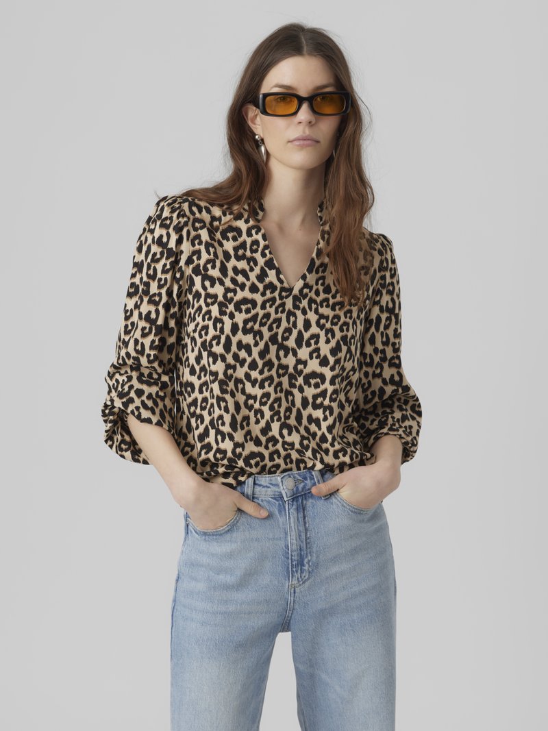 Vero Moda VMEASY VOLUME Langarmshirt irish cream/beige Zalando.at