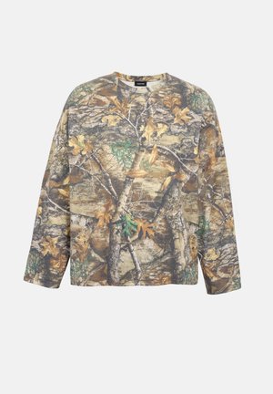 YOURTURN by Zalando, UNISEX ALL-OVER CAMO PRINT - Camiseta de manga larga - brown
