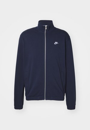 Nike Sportswear CLUB - Zip-up sweatshirt - obsidian/white