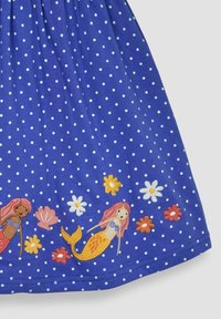 JoJo Maman Bébé UNICORN APPLIQUÉ FRILL SHOULDER SUMMER - REGULAR FIT - Rochie din jerseu - blue mermaid