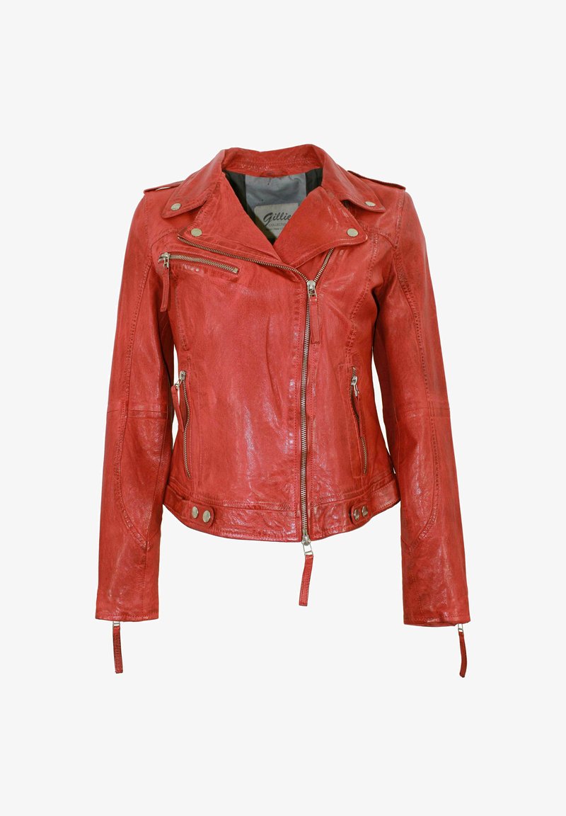 Lederjacken24 FREYA - Lederjacke - rot