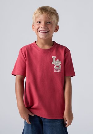 Levi's® STREAMLINE MONOGRAM TEE - Marškinėliai su spaudiniu - cardinal