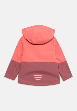 TROLLKIDS, SKJORTA UNSEX - Softshell jakker - pink salmon/frozen berry