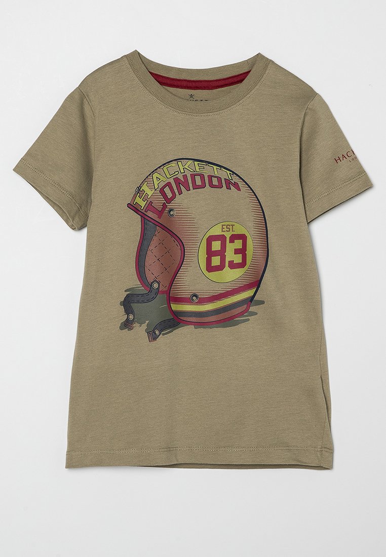 Hackett London T-shirt print groen