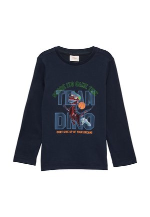 À ORNÉ D’UN IMPRIMÉ CHATOYANT - Long sleeved top - navy