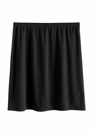 Next, SHORT FIT - MICROFIBRE COMFORT SLIP SKIRT - Minirock - black