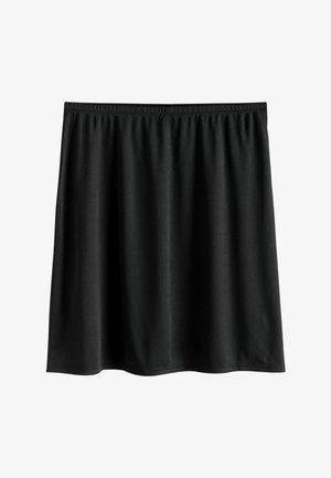 Next, SHORT FIT - MICROFIBRE COMFORT SLIP SKIRT - Minirock - black