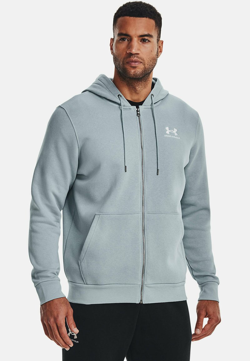 Under Armour ESSENTIAL Zipup sweatshirt harbor blue/blue Zalando