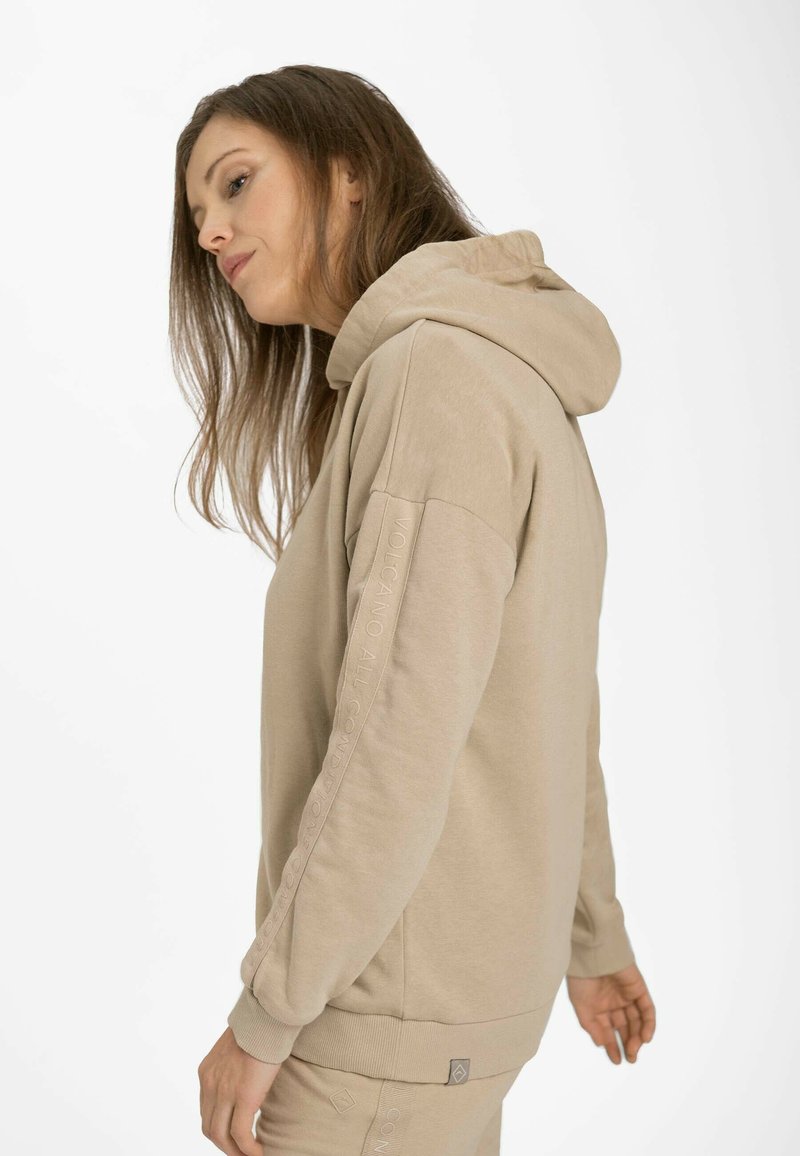 Damen Sweatshirts | Volcano B TAPE Sweatshirt beige light/beige - GW53336 Damen Sweatshirts | Volcano B TAPE Sweatshirt beige light/beige - GW53336