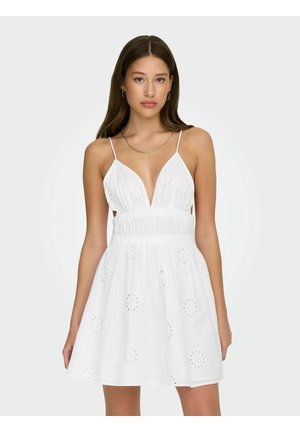 KLEID OHNE ÄRMEL V-AUSSCHNITT - Vestito estivo - bright white