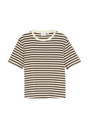 comma, T-SHIRT - Print T-shirt - braun beige