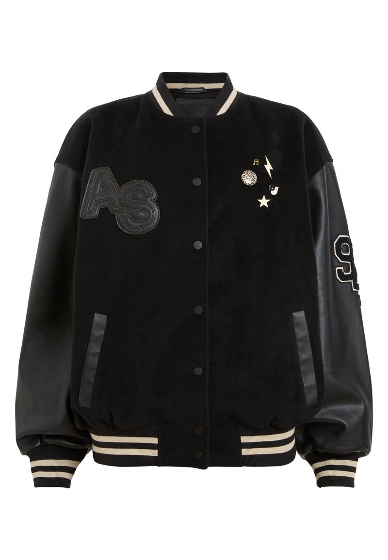 AllSaints Leren jas zwart AllSaints Leren jas zwart