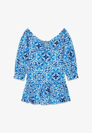 Guess, OFF SHOULDER PRINTED DRESS - Robe de jour - porcelain baroque