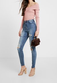 Missguided Stickad tröja - pink
