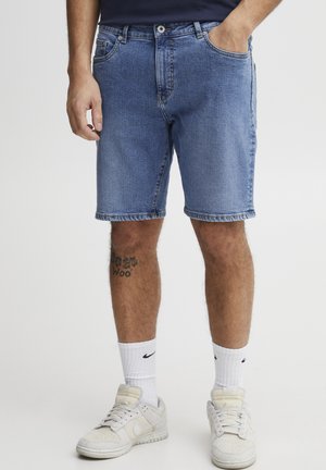 Solid DUNLEY LT RYDER - Jeans Shorts - middle blue denim